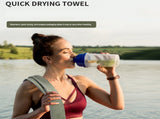 Outdoor Sports Combo Set - Green Microfiber Quick Dry Cooling Towel and Grey Lightweight Running V888-ELOSUNG53867