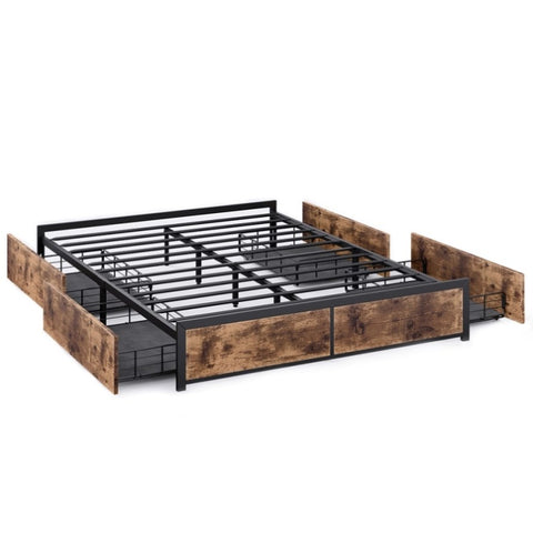 Levede Metal Bed Frame Mattress Base Queen BF1050-Q