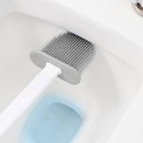 4 Pieces Toilet Bowl Brush Set Punch Free Wall Mounted Toilet Brush Holder with 3 Brush for Bathroom V1294-YM0521-3117230080912