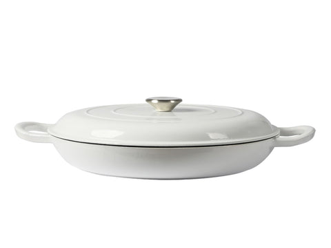 TOQUE 3.5L Enamel Dutch Oven Pan in White Colour KT0181-3.5L-WH_NZ