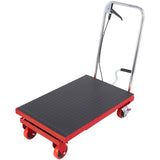 Hydraulic Lift Table Cart, 330lbs Capacity 28.5" Lifting Height, Manual Single Scissor Lift Table V952-DJYYSJPTCHS4NLPJYV0