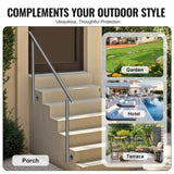 VEVOR 59 in Handrails for Outdoor Steps Staircase for Porch Deck Side-mount V952-BXGSLZFS150CQRI7OV0