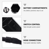Portable Kit 1-Pack Black Outdoor Smoker for Grilling and Cooking V1366-AZ2-W-17203