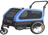 Dog Bike Trailer, Supports up to 40 kg, 2-in-1 Pet Stroller Cart Bicycle Carrier for Small & Large V952-TCTCLYSCWZXCV6PKI001V0