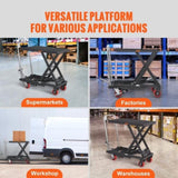 Hydraulic Lift Table Cart, 330lbs Capacity 28.5" Lifting Height, Manual Single Scissor Lift Table V952-DJYYSJPTCHS4JSQNFV0