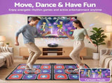 Keezi HDMI Dance Mat 2 Player for Kids & Adults with AR Camera Electronic Dance Pad DMAT-DOUBLE-HDMI-BK
