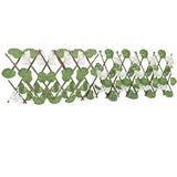 Garden Decorative Flower Fence Privacy Screen Wood Pink Pattern 1Set V1370-AZ4-11527