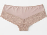 3x Womens Lace Boyshort Boyleg Full Briefs Underwear Undies in Beige V563-3PK-UN-005-BEIGE-12