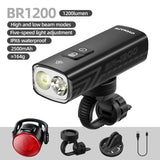 Bicycle Headlight with Taillight Black V728-OBA1005007646259629