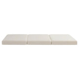 Giselle Bedding Foldable Mattress Fleece Portable 3-fold Folding Foam Mattresses FOAM-MFM-TRIO-FE