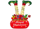 Christabelle Elf in Gift Sack Christmas Display Warm White LED Lights 86cm Decoration Yard Lawn 112_MHA611