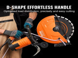 Electric Concrete Saw, 14 in, 2000 W Motor Circular Saw Cutter with Max. 5 in Adjustable Cutting V952-D3200W14IN5INYGWJV3