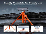Roller Stand, Heavy Duty 1136 KG Load Capacity, 27.6"-52" Height Adjustable, 45 Steel Folding V952-ZXGDZCZJ2852OPWP7V0