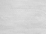 Bedroom Carpet Hand Woven Bedside Rug Study Living Room Oval Carpet Pure Color Floor Mat White V1294-YM0703-3115230026411