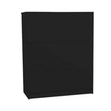 Sarantino Tallboy Dresser 6 Chest Of Drawers Cab 85 x 39.5 x 105 in Black CBT-085-040-105-BK