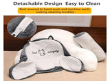 Reading Pillow for Kid Or Adult Large Back Pillow for Sitting Up in Bed Detachable Neck Roll with V1107-115-96620-YEL2