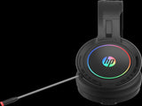 HP DHE-8006 Wired USB 7.1 Surround Sound Gaming Headset RGB LED for PC / Laptop-USB V28-ELEHPDHE8006
