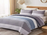 Ornate Quilted Bedspread and Pillowcases Set Beautifully Crafted for Luxury - Queen size V745-MAC090416Q13U