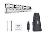 32 Note Glockenspiel Xylophone Bell Kit, Percussion Instrument with Mallets, Drum Sticks and V952-32YFZQWZJWLXWXEC2V0