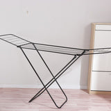 Large Double-Wing Floor-Standing Folding Clothes Drying Rack-Black V1161-109744
