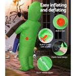 Inflatable Green Alien Costume Adult Suit Blow Up Party Fancy Dress Halloween Cosplay HALO-INF-SCA-8FT