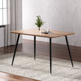 Artiss Dining Table 4 Seater Kitchen Cafe Wooden Table Rectangular 120CM MO-DIN-TAB-02-WD-AB