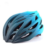 unisex bicycle helmet, gradient helmet, integrated molded helmet, road cycling helmet, breathable V1102-140-59033-BLU-L