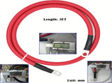 4 AWG Battery Cable,3FT Cables,With 5/16" Ring Terminals for Solar, RV, Auto, Marine Car, Boat V1259-DP01-A-5710