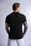 HARD HITTERS SLIM FIT COTTON TEE BLACK SMALL V697-SLIM-FIT-COTTON-TEE-BLACK-SMALL