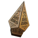 Floor Lamp Bohemian Style USB Wooden Floor Lamp Modern Geometric Light for Living Room Bedroom V1294-YM0626-221221GW03