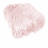 Mia Luxury Long Hair Faux Fur Throw Rug 127 x 152 cm Pale Pink V442-ATX-THROW-23LUXMIA-PALEPINK-RE