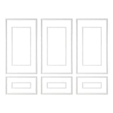 Wall Molding 3 Pack, Wainscoting Panels Kit with Dual-Line Wide & Narrow Profile, Lightweight V952-QMSTJBYXWS319E0MN001V0