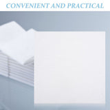 100Pcs White Polyester Industrial Cleaning Cloth Antistatic Dust Removal for Use V1192-AZ-W-28292