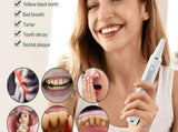 Teeth Kit Plaque Remover Tartar Remover with 4 Replaceable Heads Rechargeable Teeth V1263-JX-6531