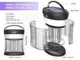 Bug Zapper, Electric Solar Mosquito Killer for Indoor & Outdoor, 3000V High Powered Pest Control V1192-AZ-W-14962