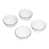 4PCS 6in Soup Bowl White Ceramic Noodle Bowl Eco Friendly Rice Bowl for Kitchen Restaurant V1294-YM0523-3118210320011