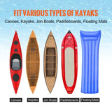 Adjustable Kayak Cart Canoe Boat Carrier 320lbs Load with 10'' Solid Tires V952-S320LBS10INCHRSSKV0