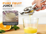 Lemon Squeezer, Stainless Steel Lemon Squeezer with Zester, Heavy Duty Squeezer Juicer for Lemon, V1258-DP02-F-432