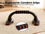 Everfit Push Up Bars Stands Parallel Handles Home Gym Fitness Strength Training PUB-A-SH03-BK