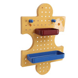 Pegboard Wall Organizer Wall Mount Shelf Modular Display Peg Board Panels with Accessories for Home V1294-YM0901-3117250226211