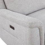 Fabric Electric Recliner Grey Chaise Sofa with Storage V43-SOF-LOUI