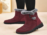 Women's Faux-Fur Trimmed Snow Boots - Blue - Size 10 V1102-M-DRESS-3324-BLUE-10AU10EU38