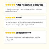 GENPOWER 4.2kW Peak 3kW Rated Generator Single-Phase Petrol - Site Portable V219-GENPTLGPRB4K3