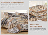 Enchanting Lace boho green Quilted 3 Pc Bedspread & Pillow Cover Set V745-MAC081017Q13U
