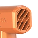 2-in-1 Electric Air Duster 130000 RPM Mini Blower with LED Light for Camping Home Car Orange V1263-JX-7126-2