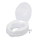 Raised Seat with Lid 300 Lbs Heavy Duty Elevated Seat with Tightening Clamps Raised V1294-YM0901-H39483-B-4