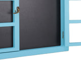 Hanging Chalkboard Sign Wooden Erasable Window Frame Shaped Hanging Message Board for Coffee Shop V1294-YM0901-3115250098511
