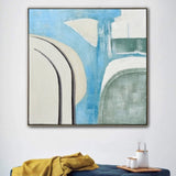 100X100cm Whimsical Whorls Champagne Framed Hand Painted Canvas 3D Wall Art V411-SOK-HMTWF-1-22406JD1