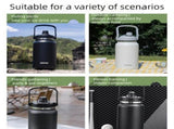 White 3L Large Capacity Insulated Water Jug - SUS304 Stainless Steel - Double Wall Vacuum Flask with V888-ELOSUNG56629