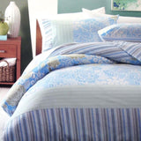 225TC Java Floral Blue Polyester Cotton Quilt Cover Set Single V442-CAP-QUILTCS-JAVA-BLUE-SB